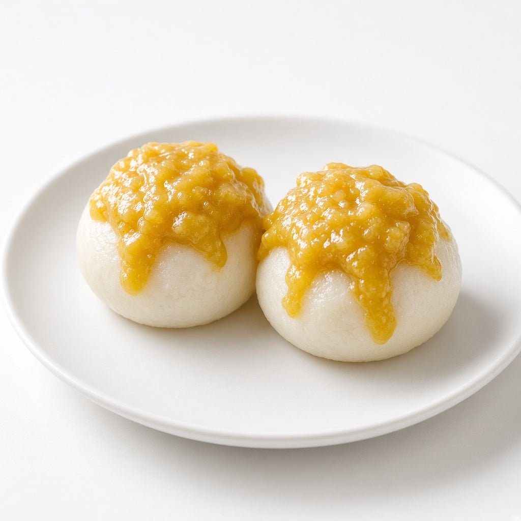 Ankoro mochi with tofu shiratama