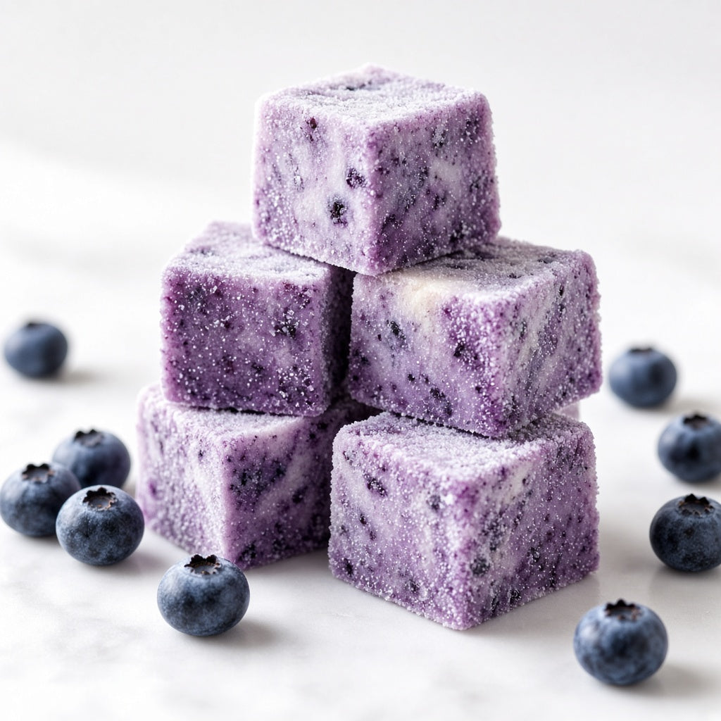Blueberry frozen yogurt