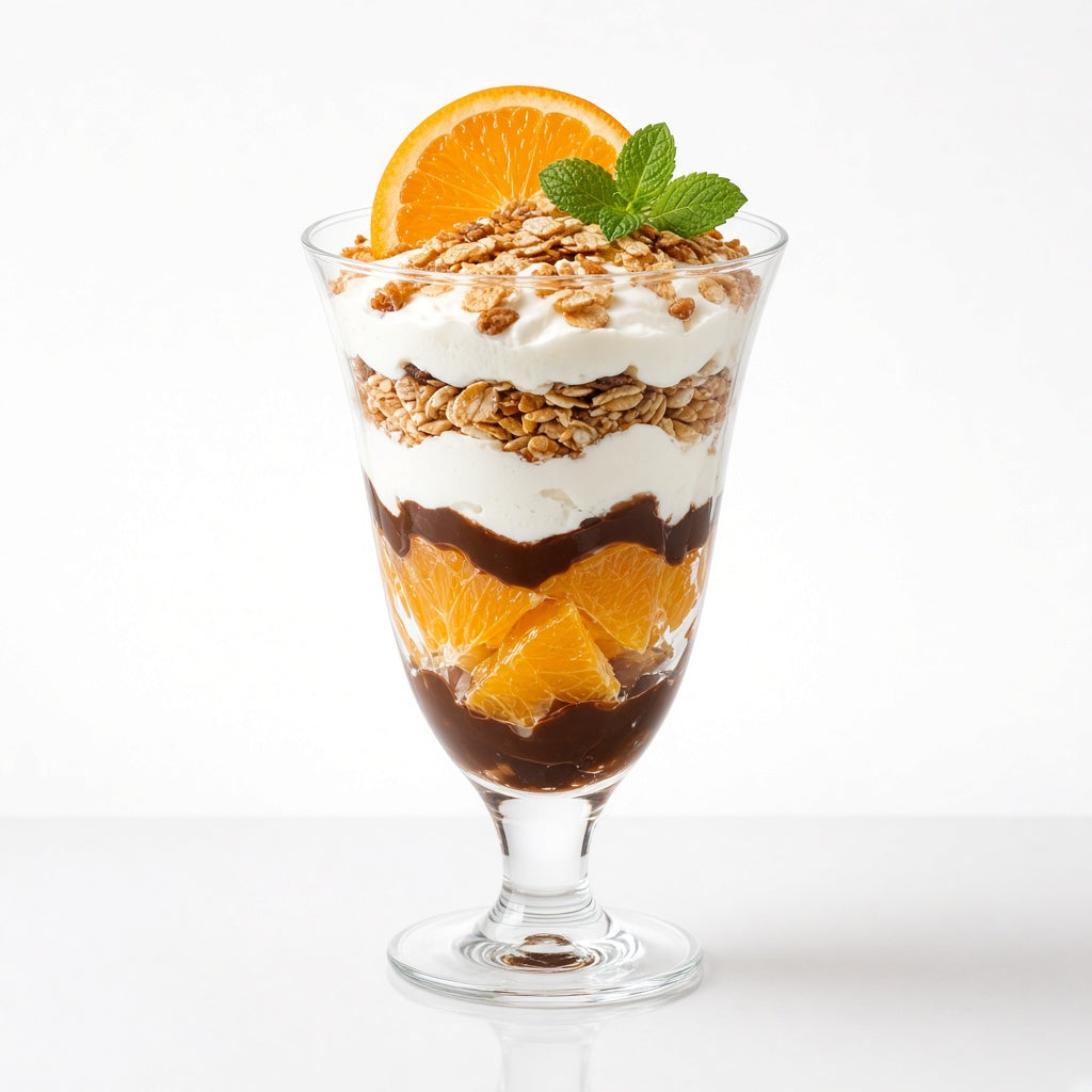 Orange chocolate parfait