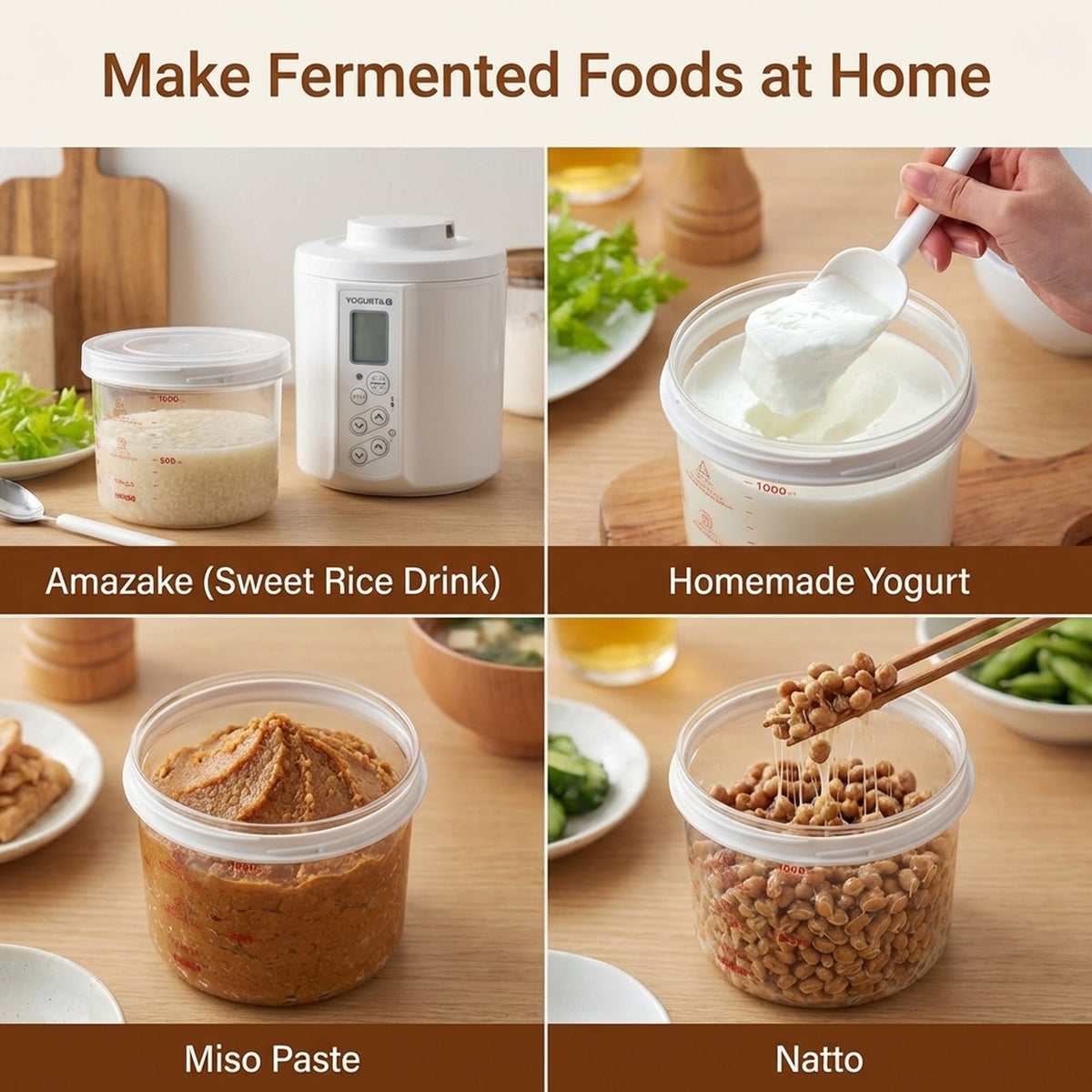TANICA x HARIO Glass Pot for YOGURTiA Fermented Food Maker (1100 mL / 37 oz)