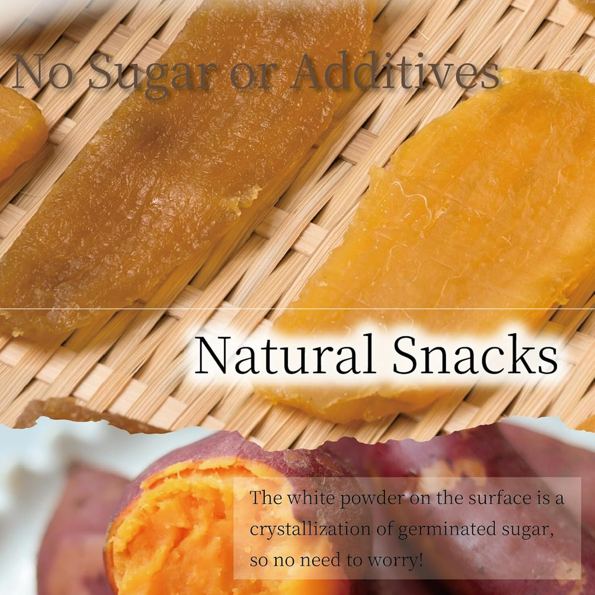 Hoshiimo Dried Sweet Potato 63 g (2.2 oz) – Beniharuka from Ibaraki, No Added Sugar