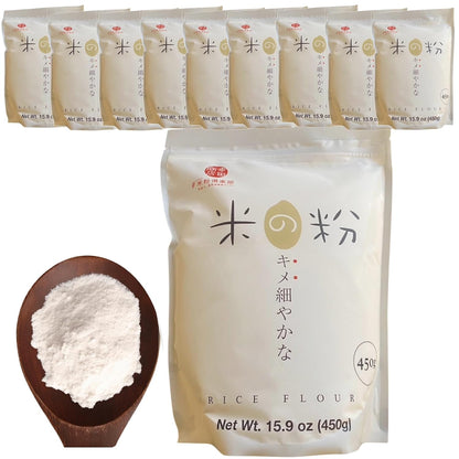 Komeko White Rice Flour 450 g (1 lb) – Gluten-Free, Milled in Japan