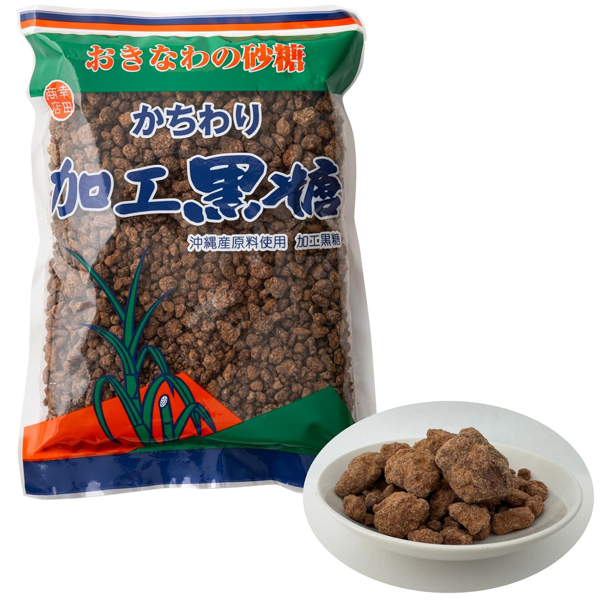 Okinawa Kokuto Brown Sugar, Rock (Kachiwari) 300 g (10.6 oz) – 100% Okinawan Sugarcane