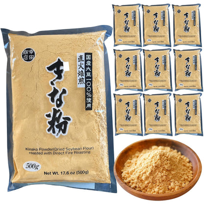 Kinako Roasted Soybean Flour 500 g (1.1 lb) – Direct-Fire Roasted, Made in Japan