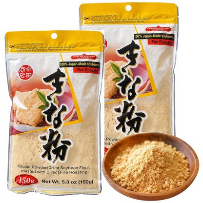 Kinako Roasted Soybean Flour 150 g (5.3 oz) – Direct-Fire Roasted, Made in Japan