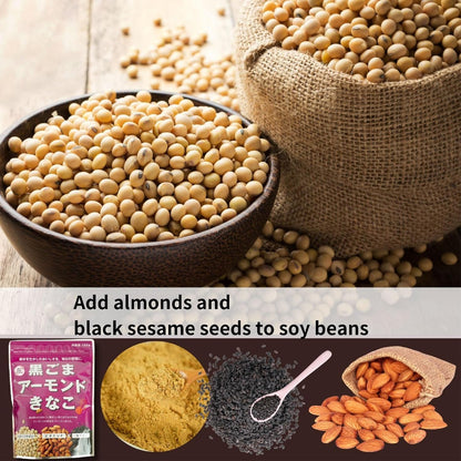 Black Sesame & Almond Kinako 150 g (5.3 oz) – Roasted Soybean Flour, Made in Japan