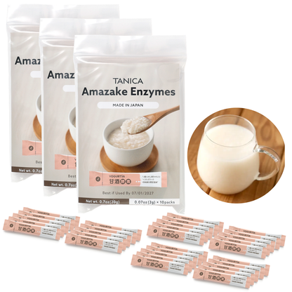 TANICA Amazake Enzyme (2 g × 10 or 30 packs) – Make Sweet, Non-Alcoholic Amazake from Rice and Water