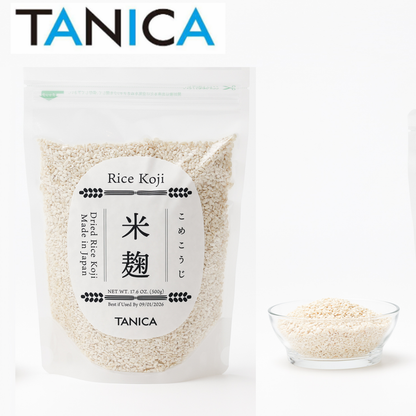 TANICA Rice Koji 500 g / 1.1 lbs for Miso, Amazake, Soy Source Koji (Fermented Food) made from 100% white rice grown in Japan YOGURTiA