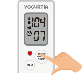 Set the temperature and timer