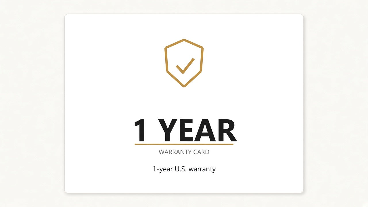 1-year U.S. warranty