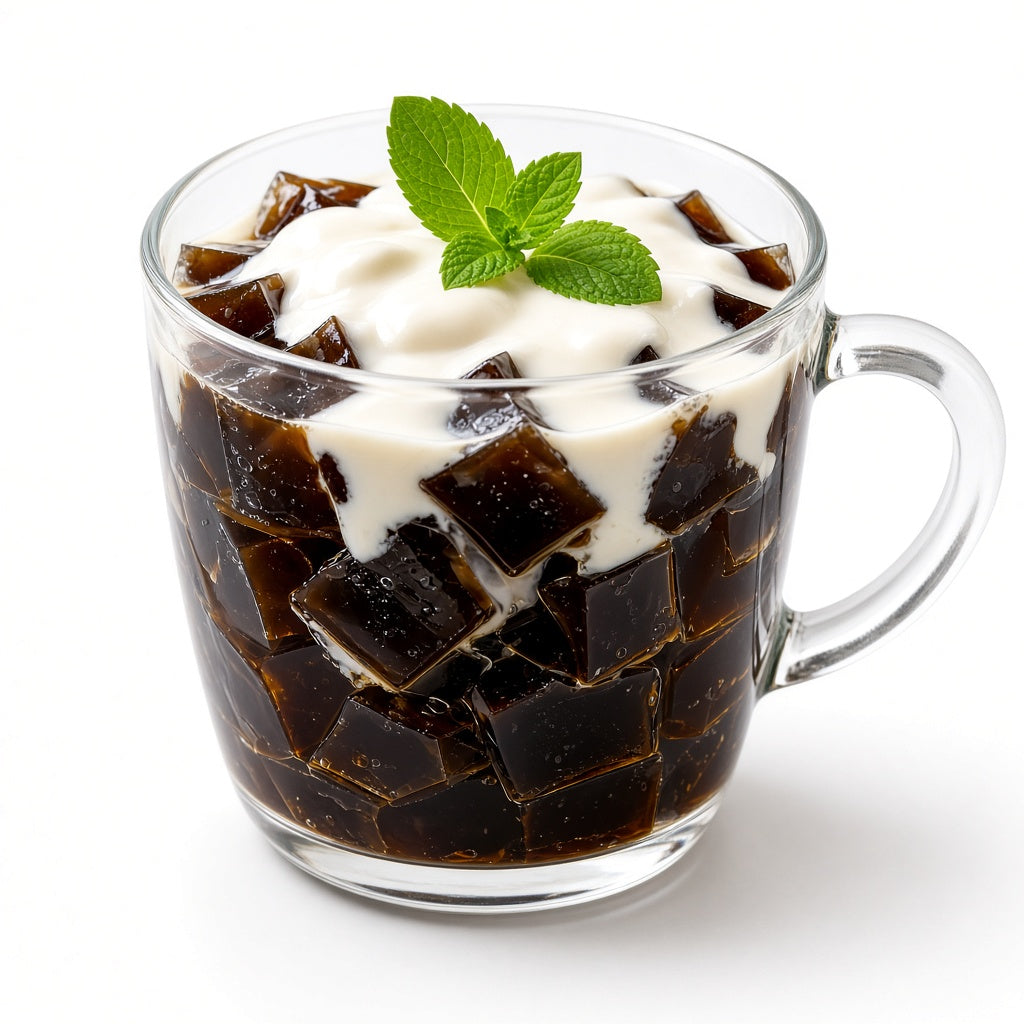 Crushed coffee jelly