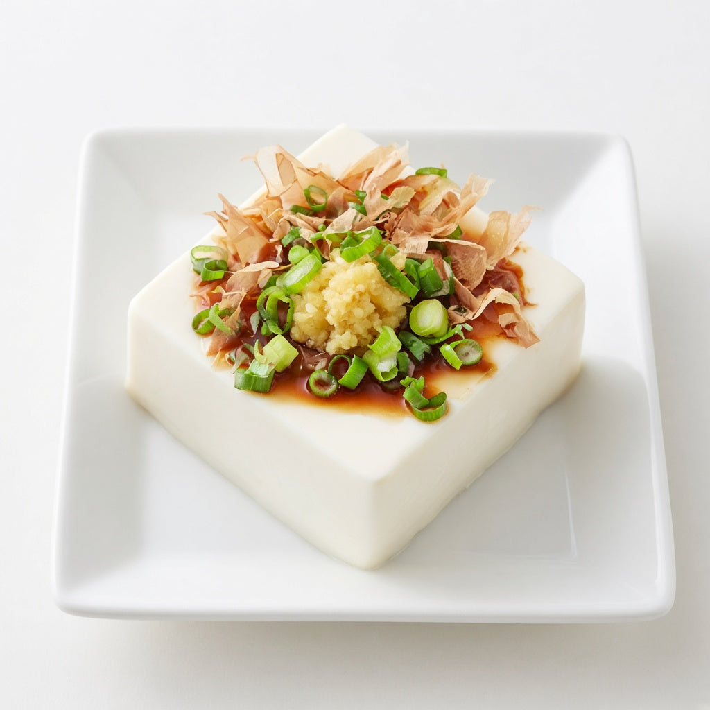 Ginger hiyayakko (chilled tofu)